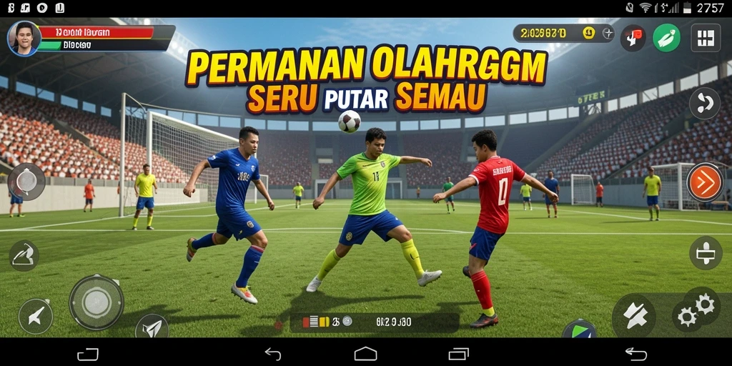 Gameplay seru dalam olahraga yang menegangkan dan penuh aksi.