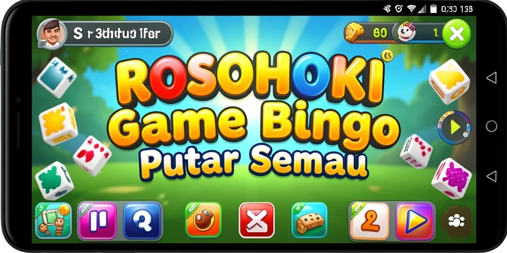 Screenshot gameplay Bingo di ROSOHOKI menunjukkan antusiasme pemain.