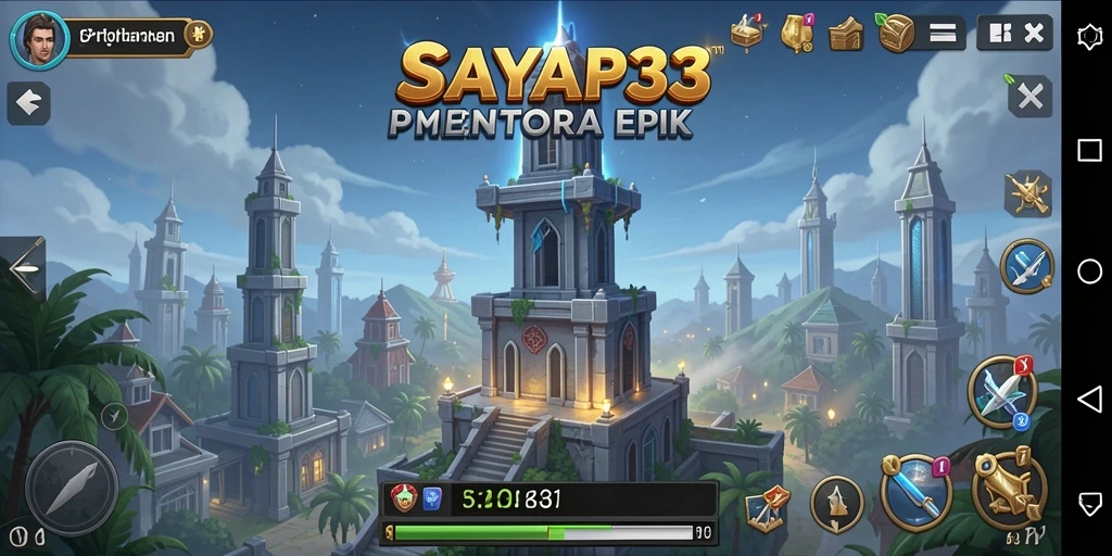 Gameplay menara pertahanan yang seru dan menantang di SAYAP33.