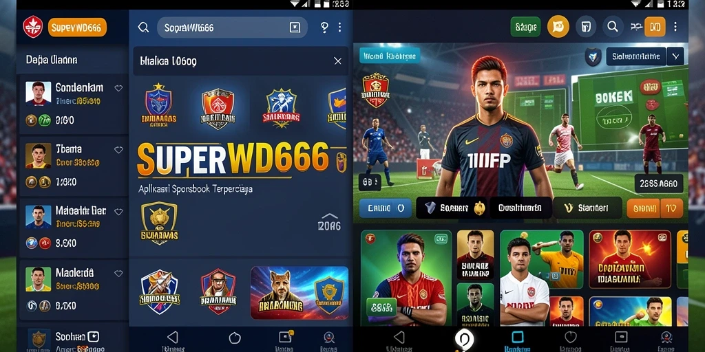 Gameplay seru di aplikasi SPORTSBOOK SUPERWD666 dengan taruhan langsung.