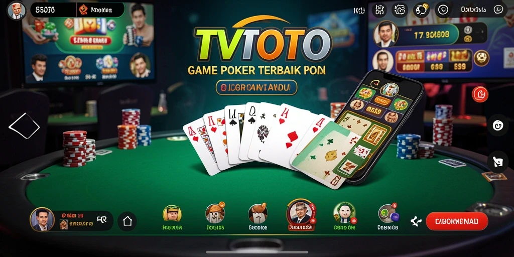 Tampilan gameplay Poker yang menarik di TVTOTO.
