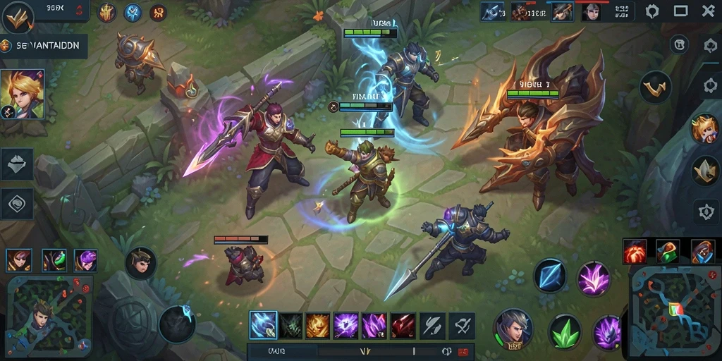 Screenshot VANTAIDN menampilkan aksi seru dari gameplay MOBA.
