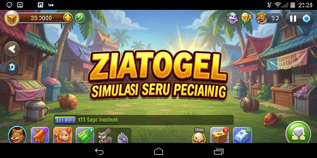 Tangkapan layar utama ZIATOGEL dengan aksi gameplay yang menarik.